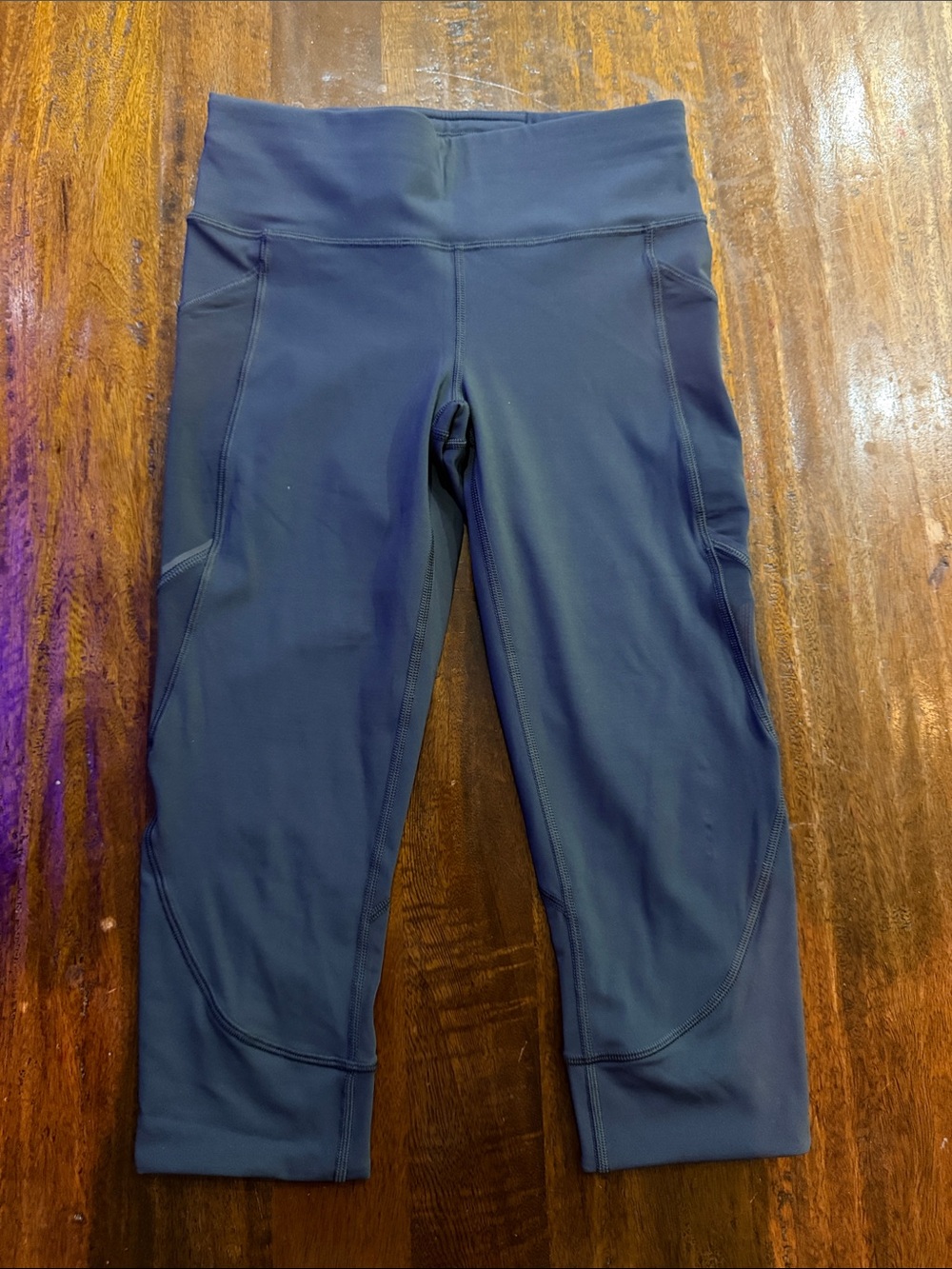 lululemon athletica Grey cropped performance leggings